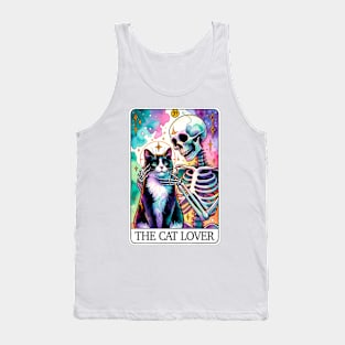 "The Cat Lover" Funny Tarot Card Tank Top